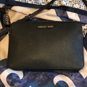 Black Michael kora cross body bag